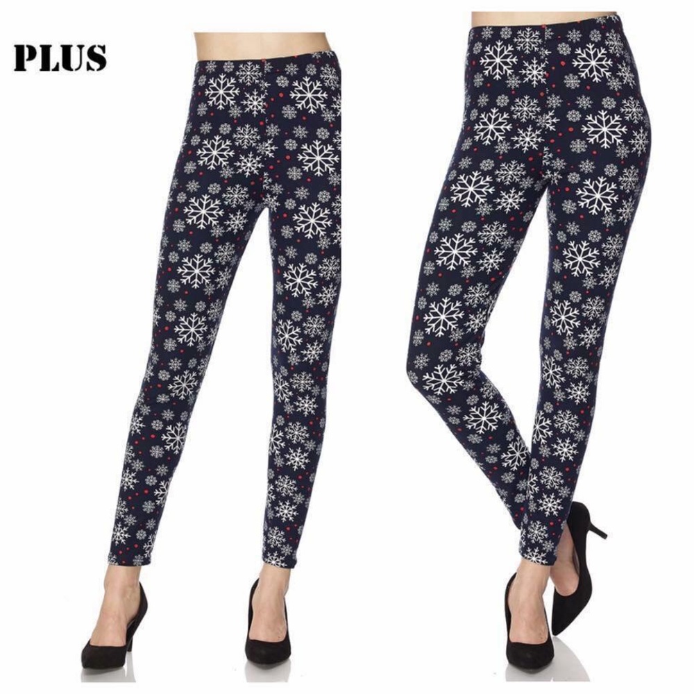 Winter Leggings - Navy & White